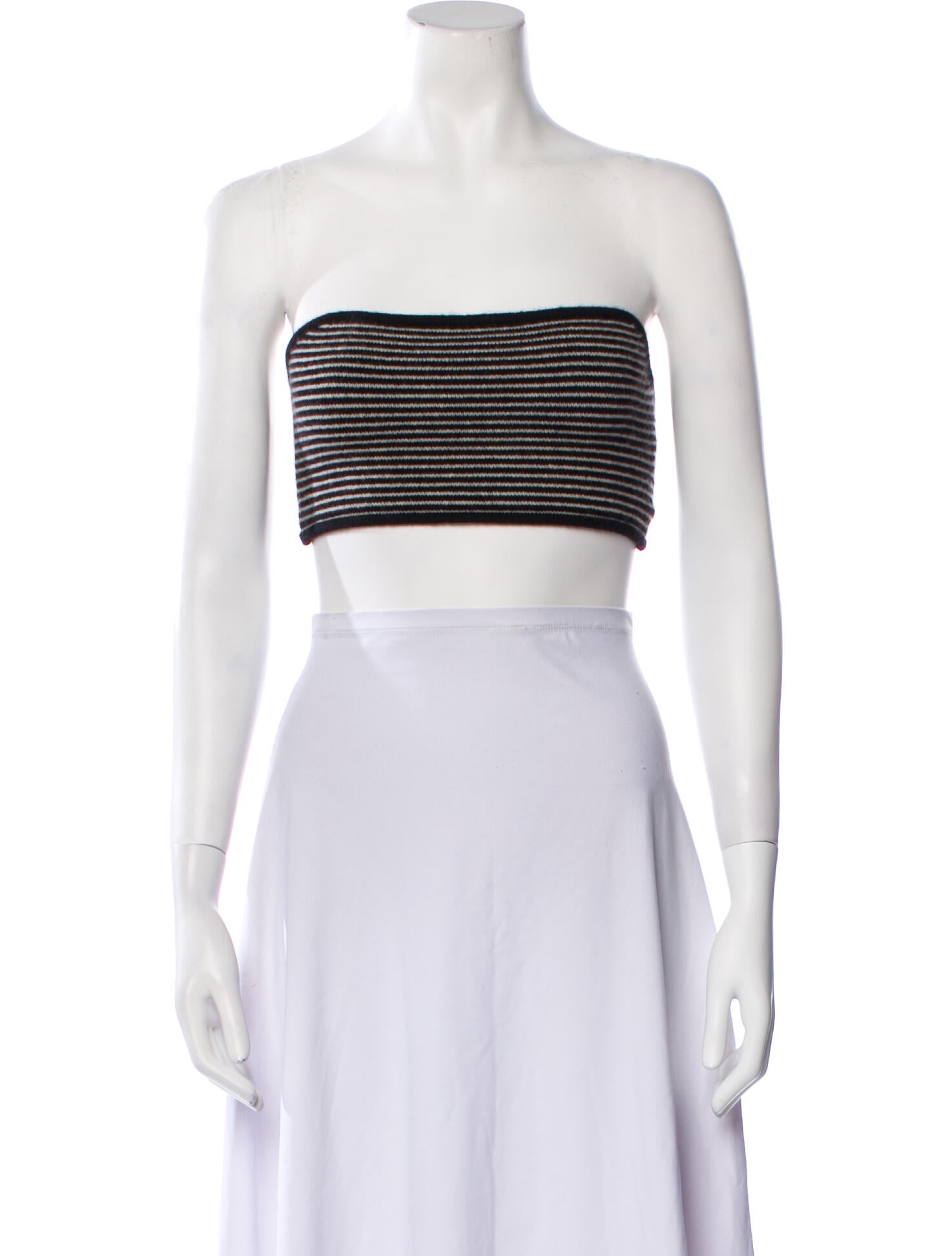 Lisa Yang Cashmere Striped Crop Top